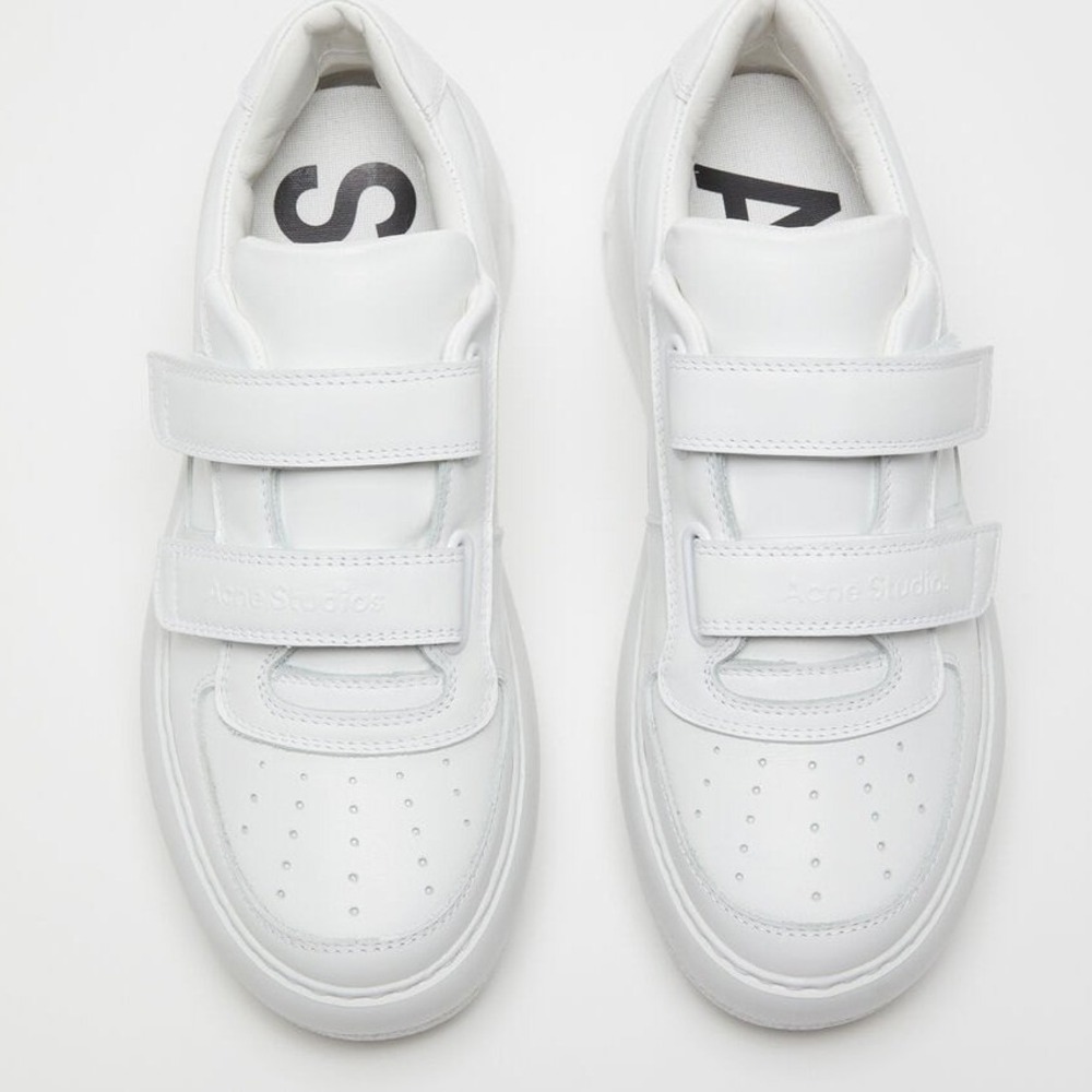 Acne Studios Steffey White Leather Chunky Strap Sneakers EU 36 AD0713 platform